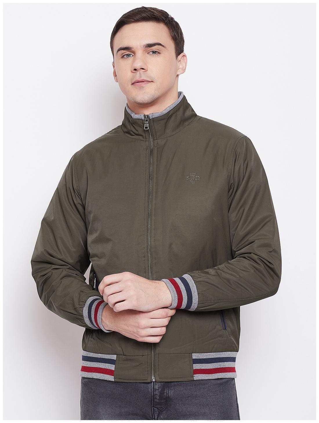 

Duke Men Brown Solid Bomber jacket