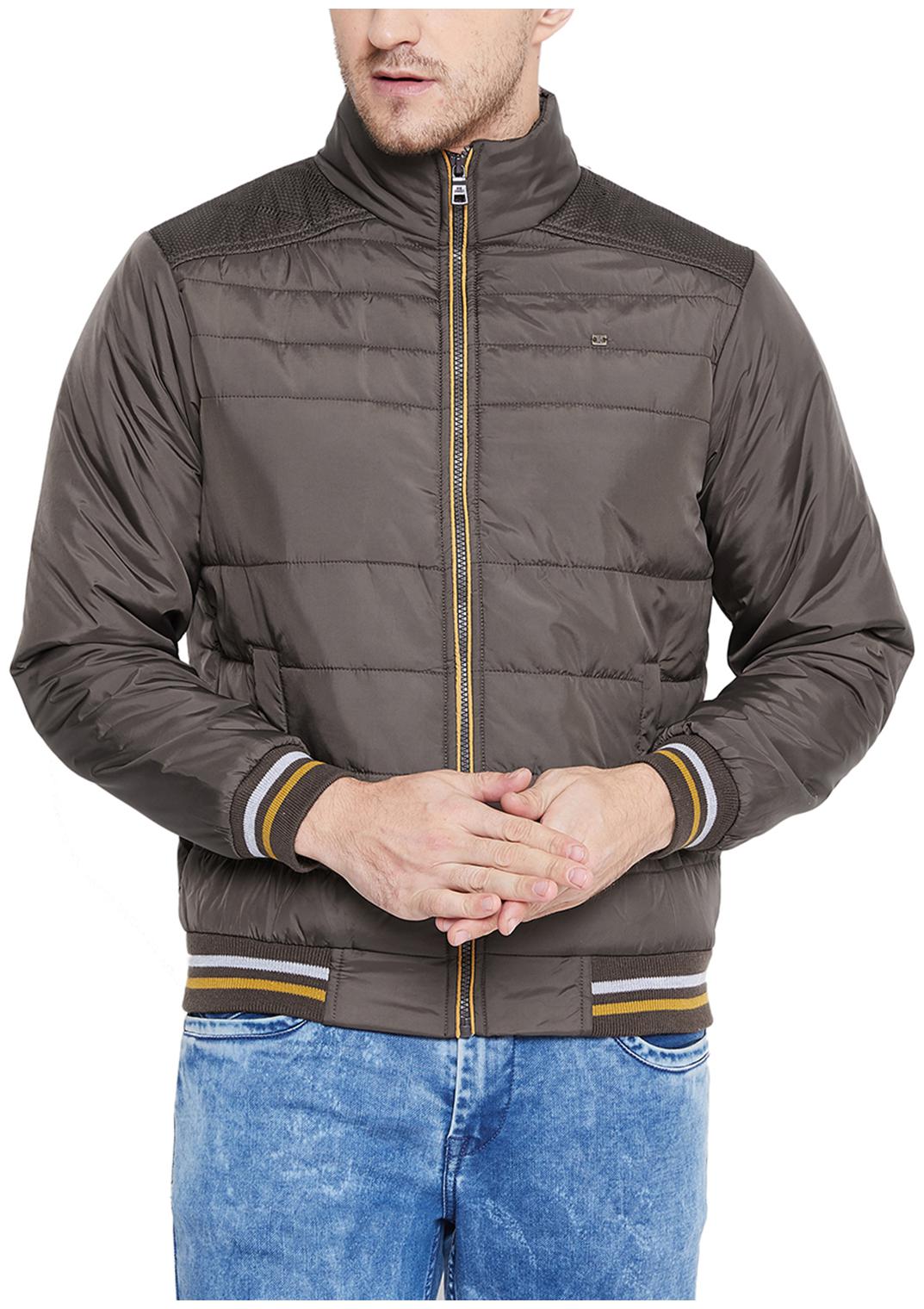 

Duke Men Black Solid Bomber jacket