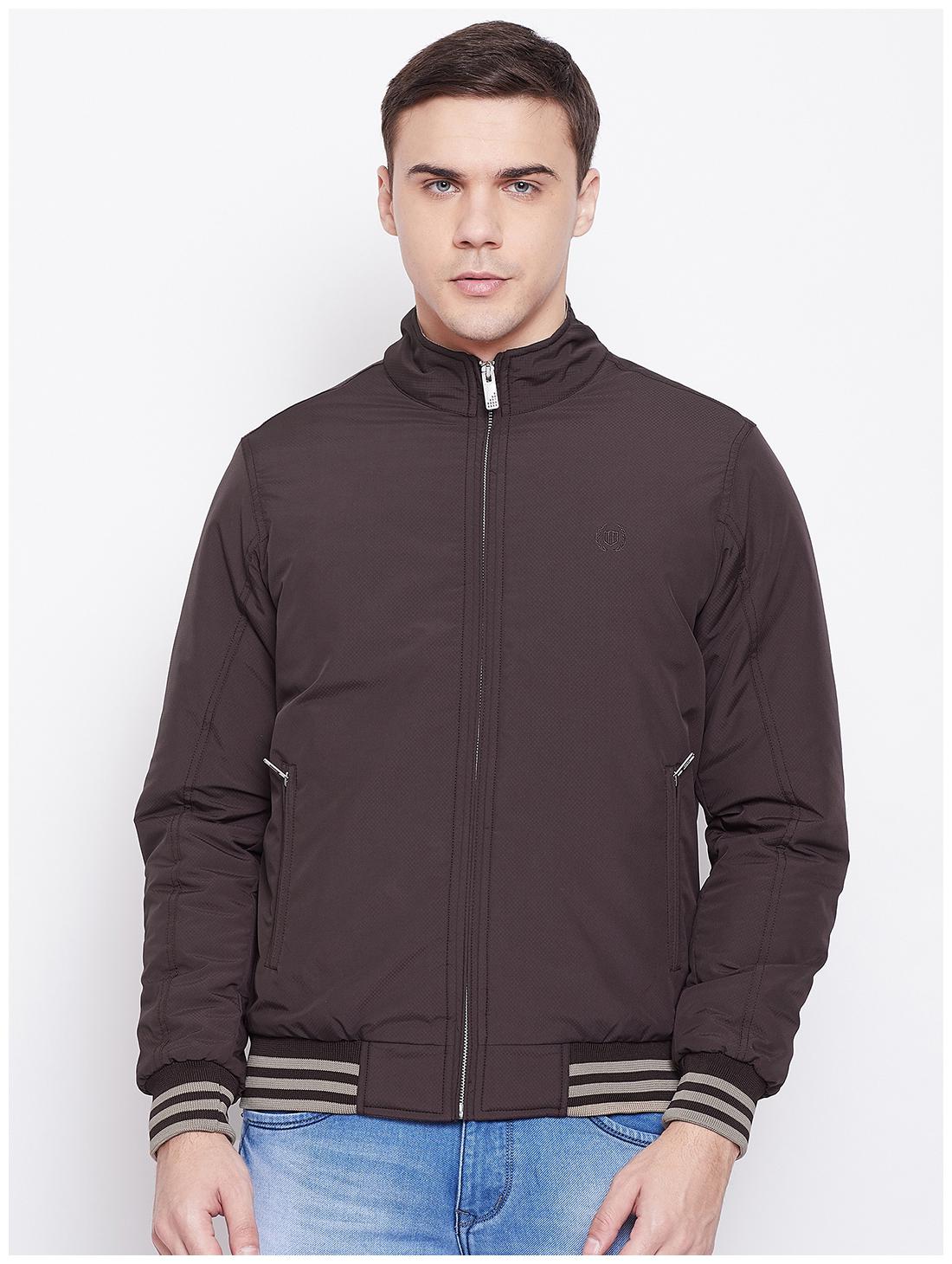 

Duke Men Purple Solid Bomber jacket