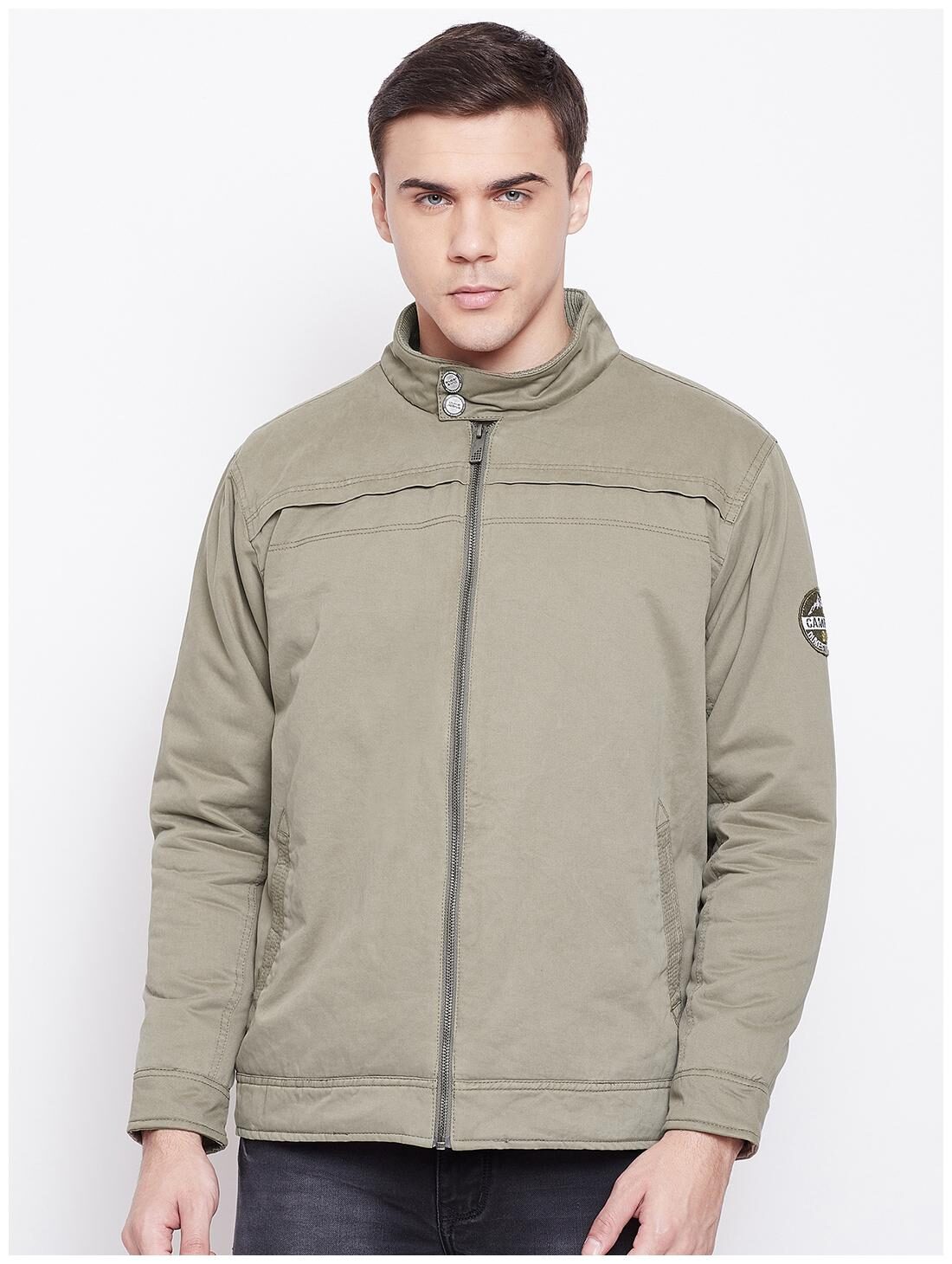 

Duke Men Green Solid Bomber jacket
