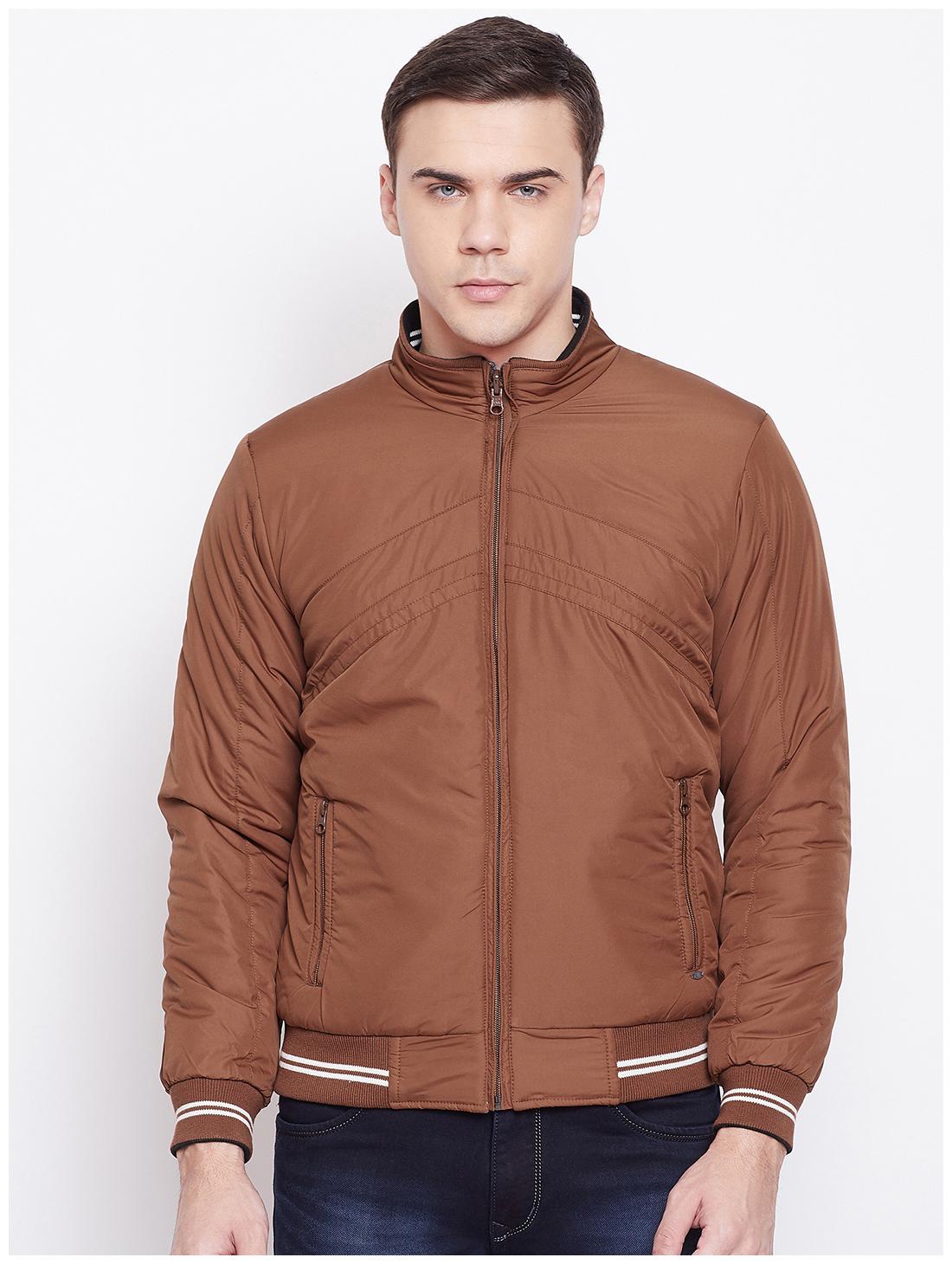 

Duke Men Purple Solid Bomber jacket
