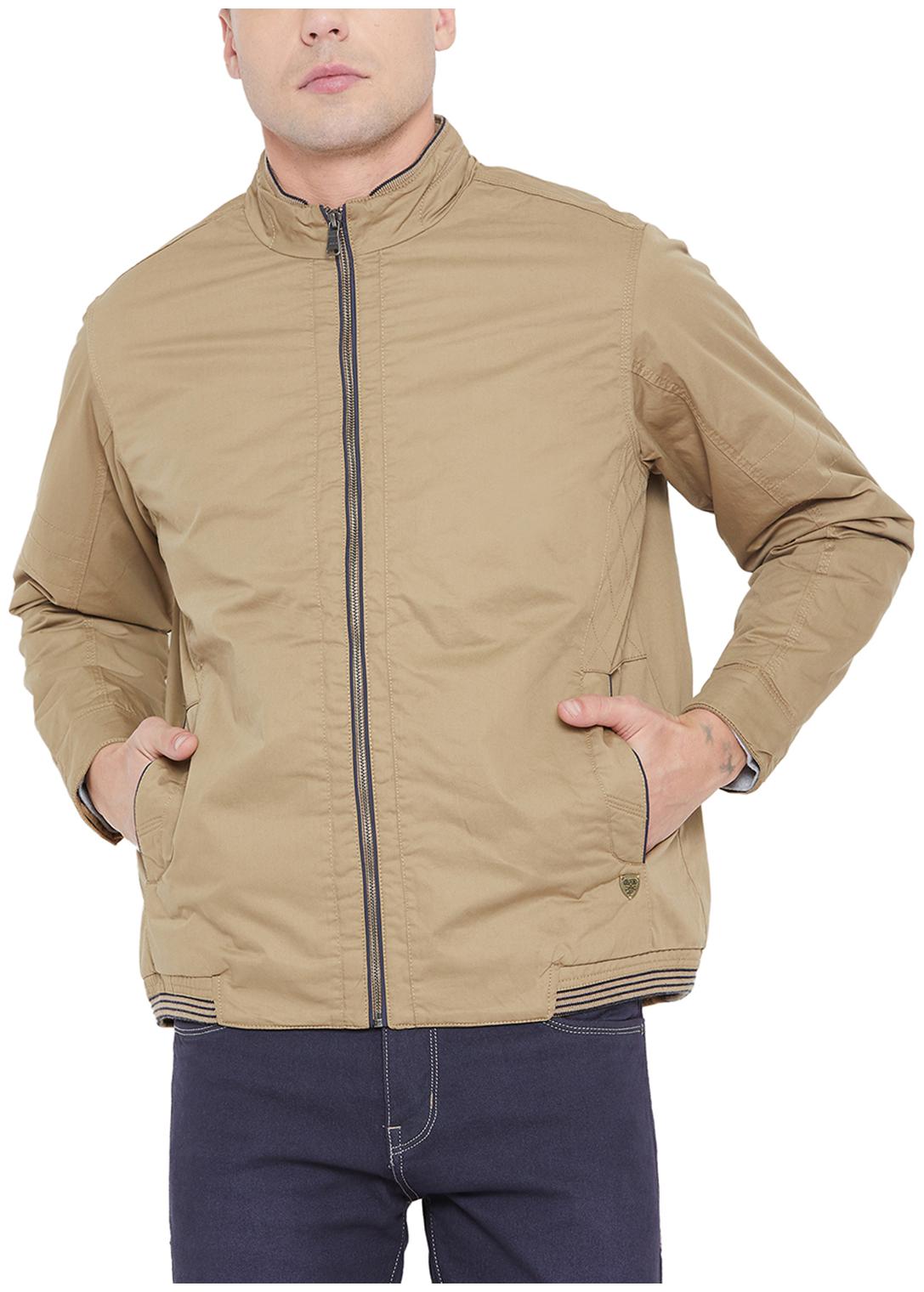 

Duke Men Brown Solid Bomber jacket
