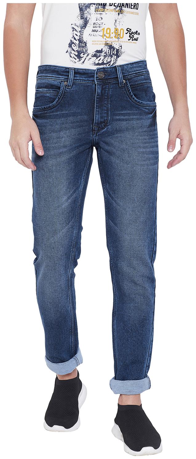 

Duke Men Navy Blue Regular Fit Jeans