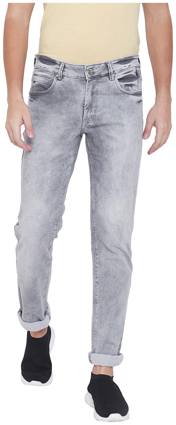 

Duke Men Grey Regular Fit Jeans