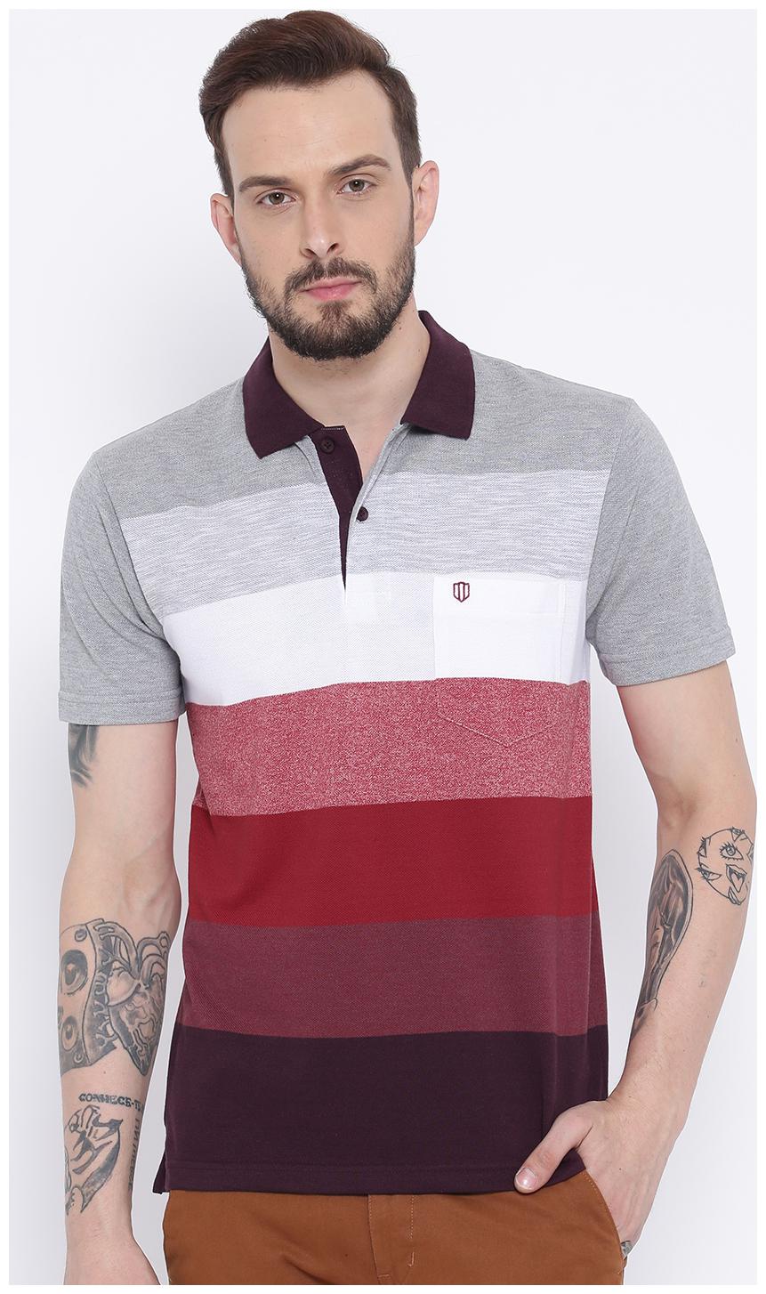 

Duke Men Grey Regular fit Cotton Polo collar T-Shirt - Pack Of 1