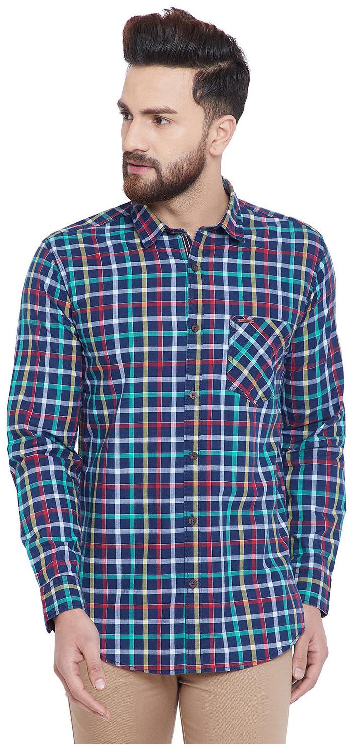 

Duke Men Multi Checked Regular Fit Casual Shirt