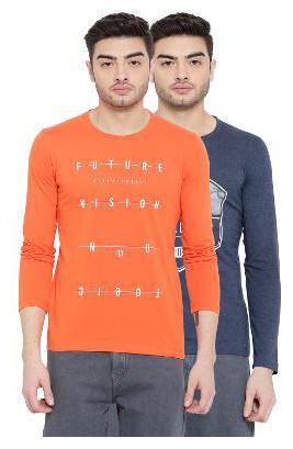 

Duke Men Multi Regular fit Cotton Blend Round neck T-Shirt - Pack Of 2