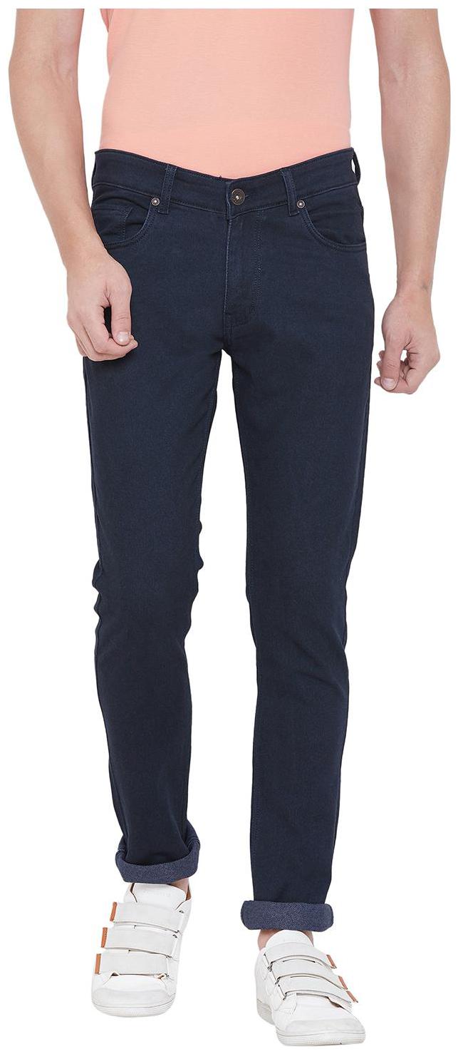

Duke Men Navy Blue Regular Fit Jeans
