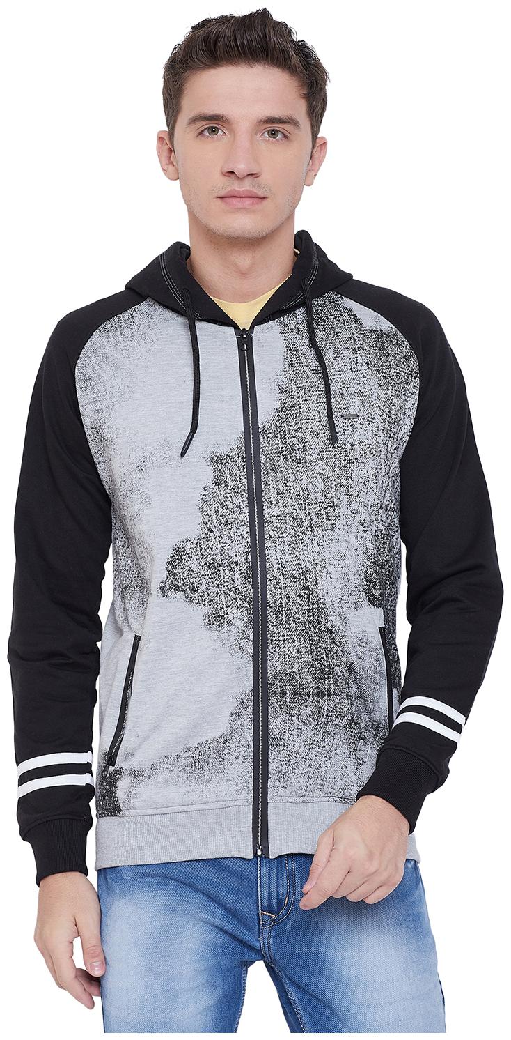 

Duke Men Grey Hooded Sweatshirt