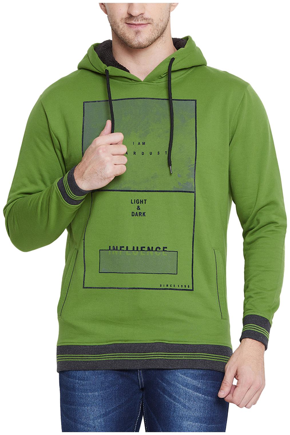 

Duke Men Green Hooded Sweatshirt