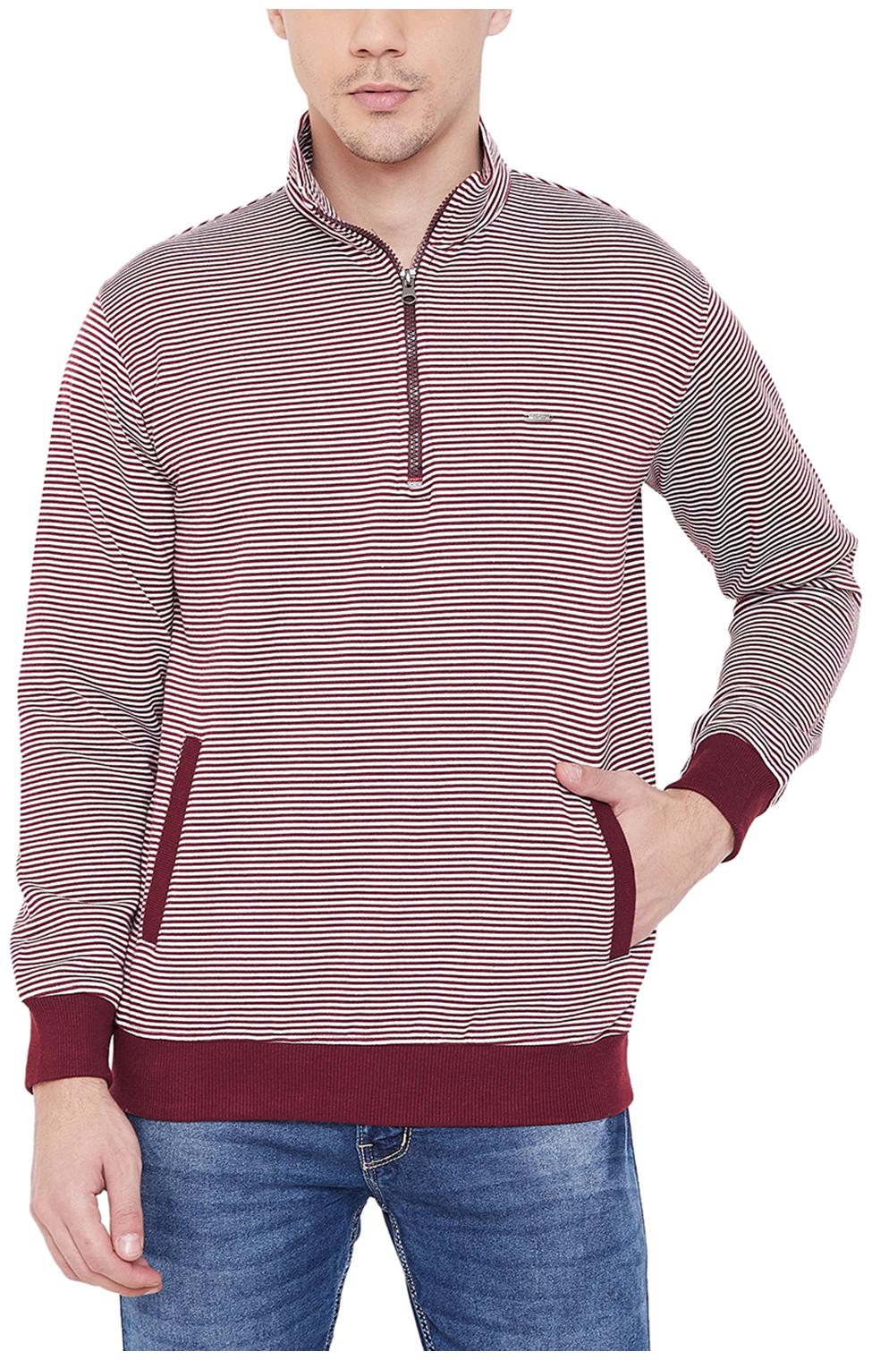 

Duke Men Purple High neck Sweatshirt
