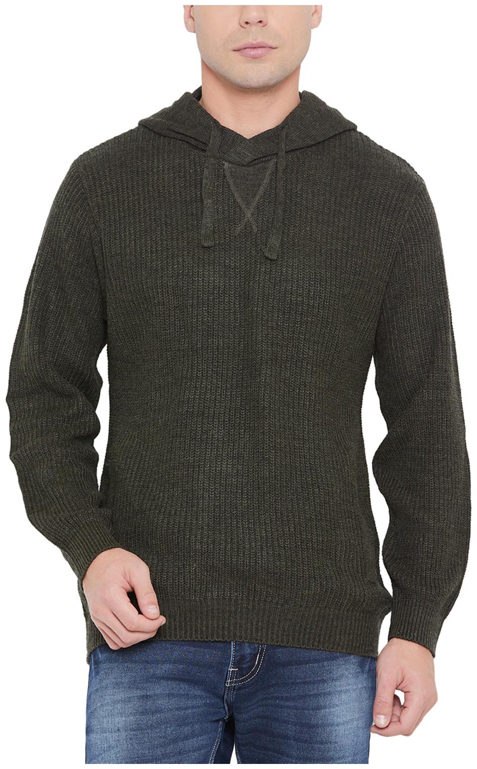 

Duke Men Green Round neck Pullover