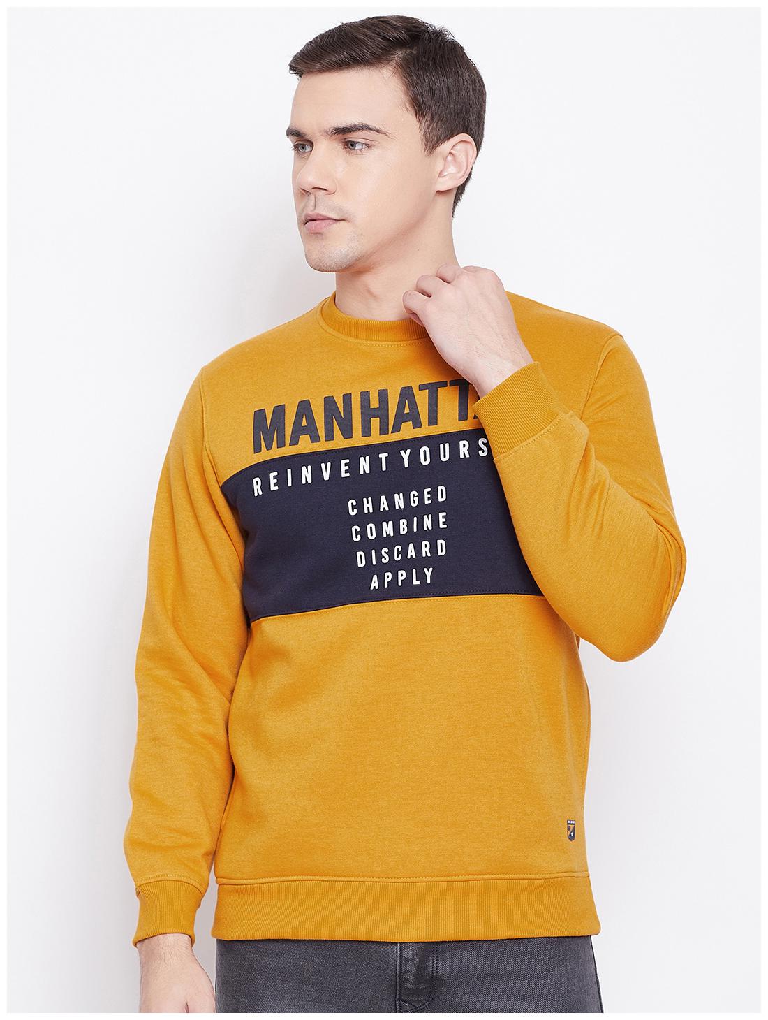 

Duke Men Yellow Round neck Sweatshirt