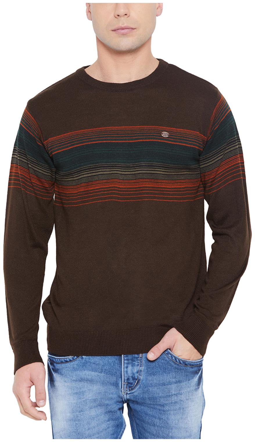 

Duke Men Brown Round neck Pullover