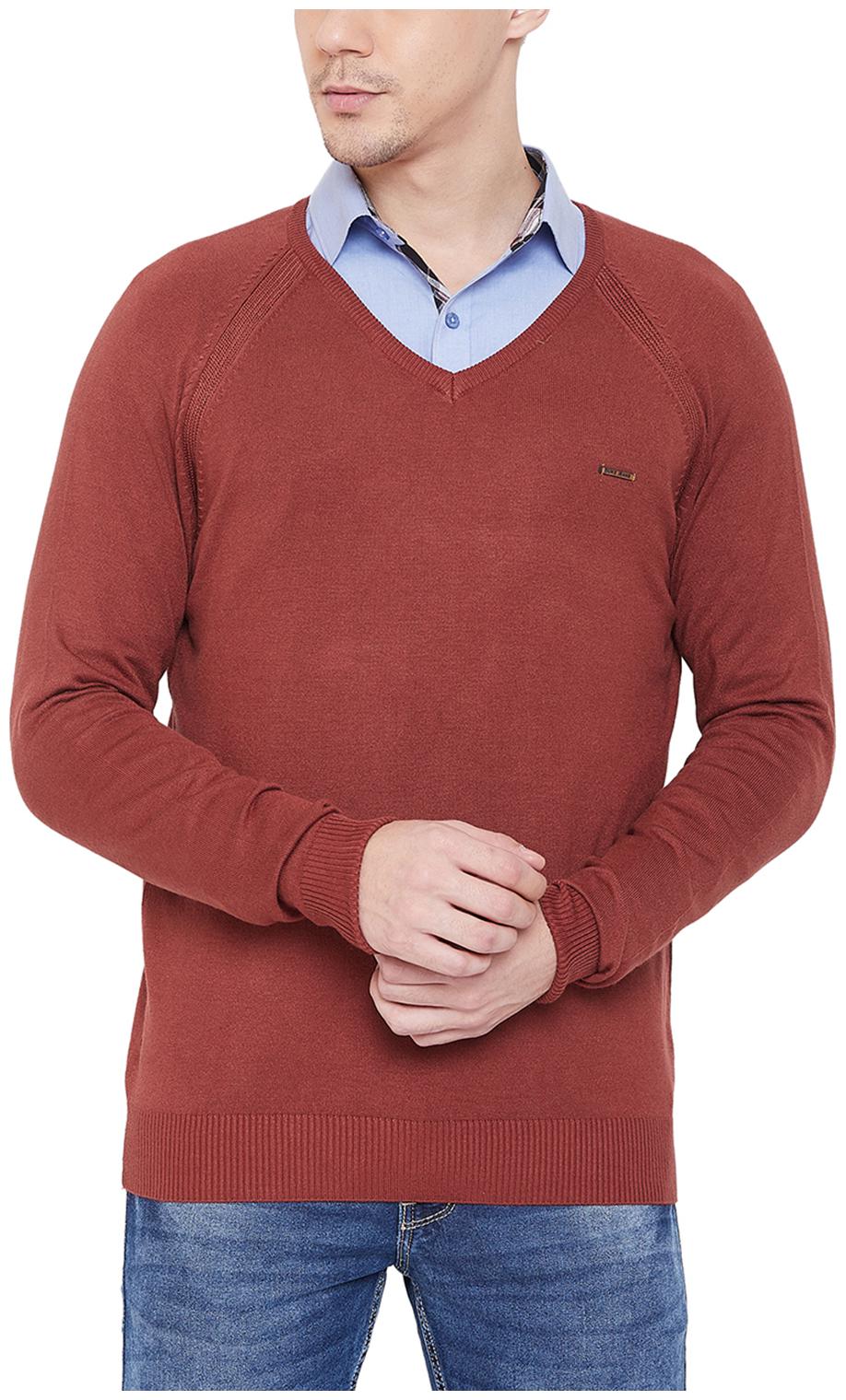 

Duke Men Red V neck Pullover