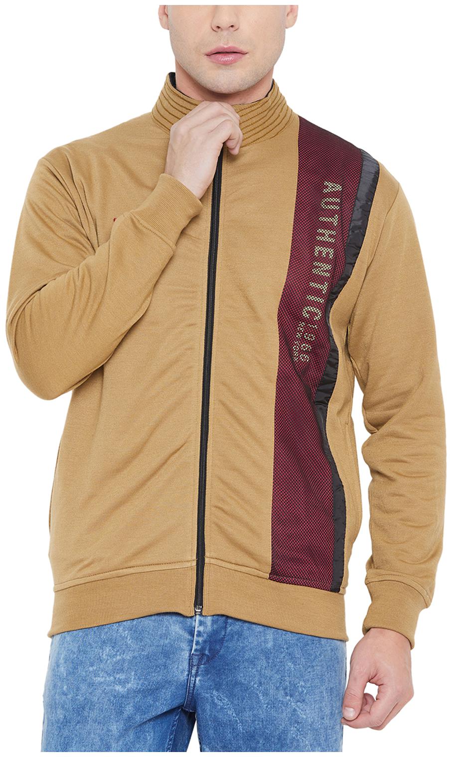

Duke Men Brown High neck Sweatshirt
