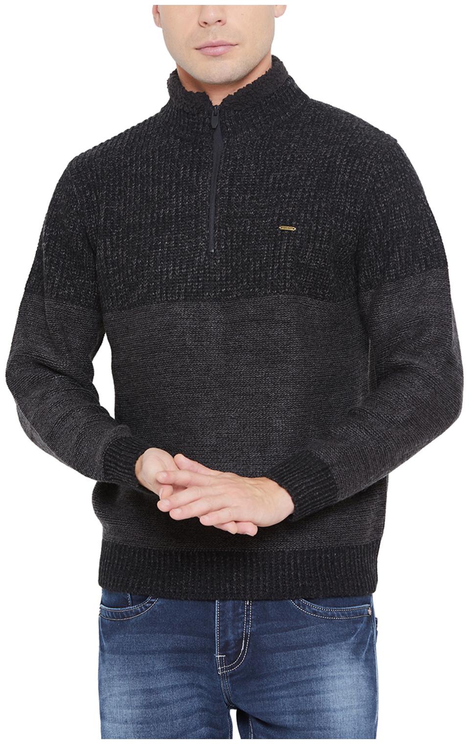 

Duke Men Brown High neck Pullover