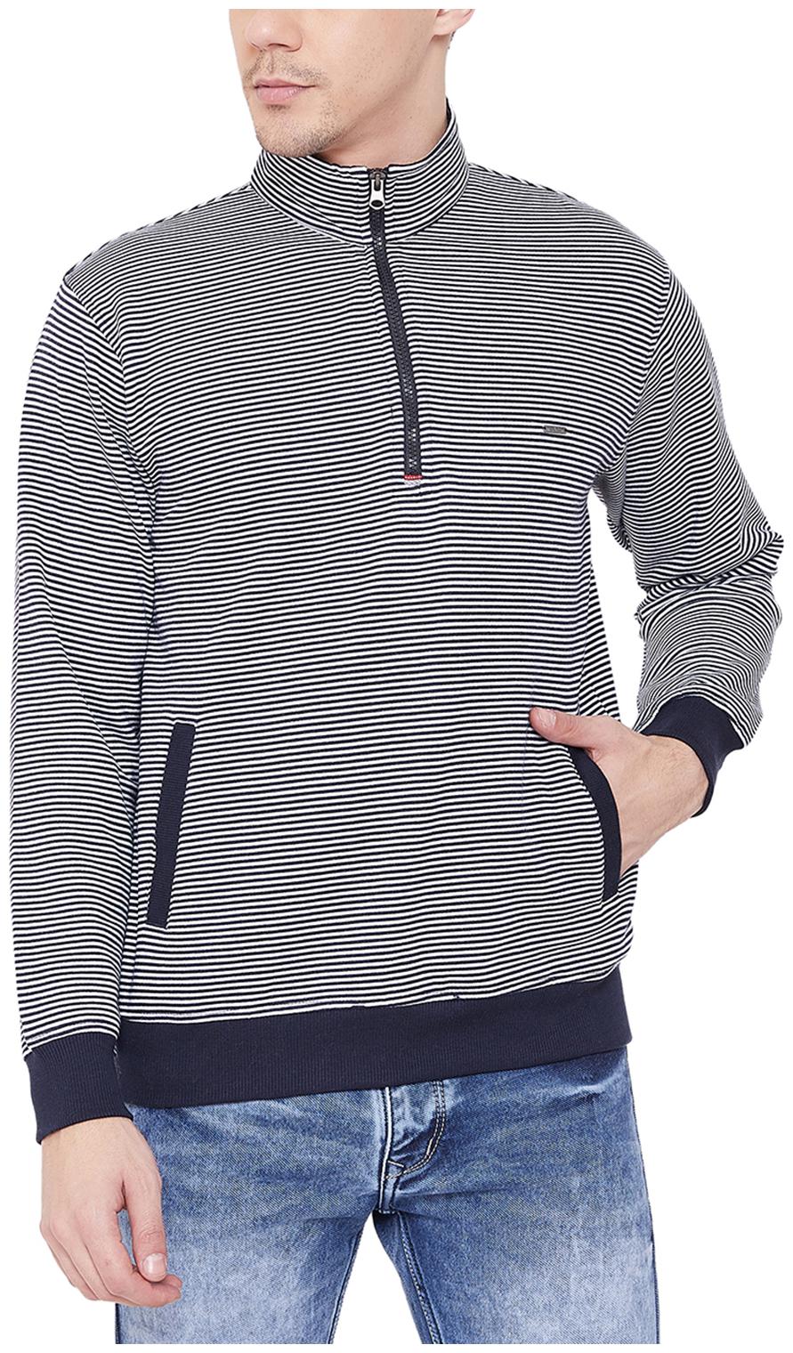 

Duke Men Blue High neck Sweatshirt