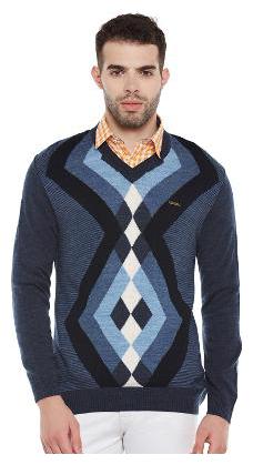 

Duke Men White V neck Pullover
