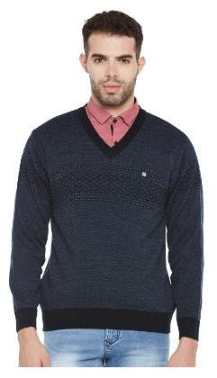 

Duke Men White V neck Pullover