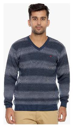 

Duke Men White V neck Pullover