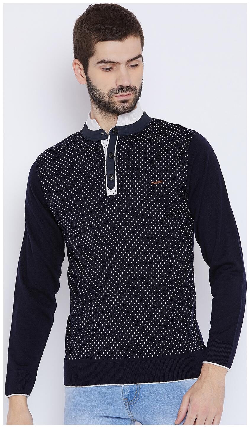 

Duke Men Blue Round neck Pullover