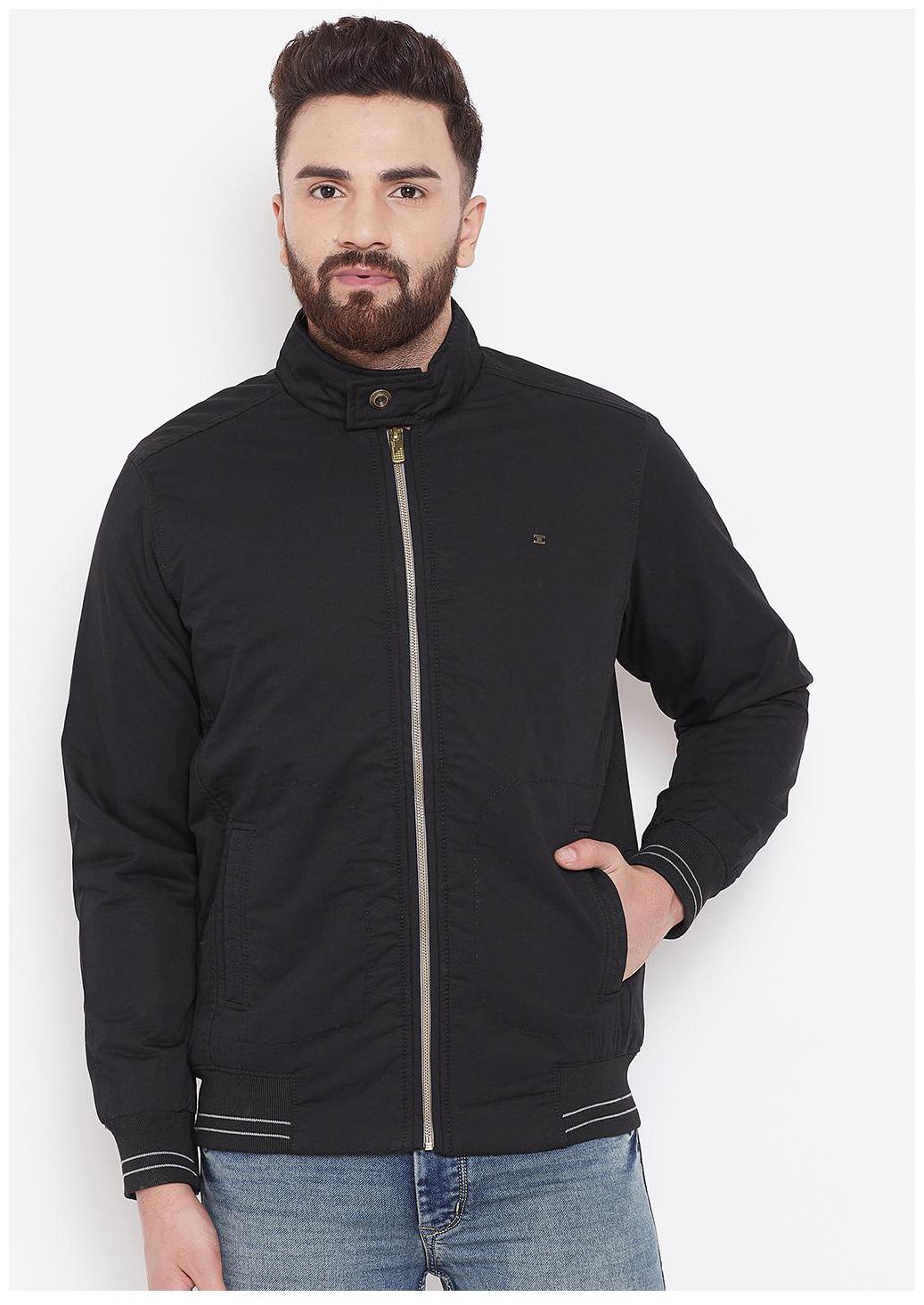 

Duke Nylon Men Black Bomber Jacket
