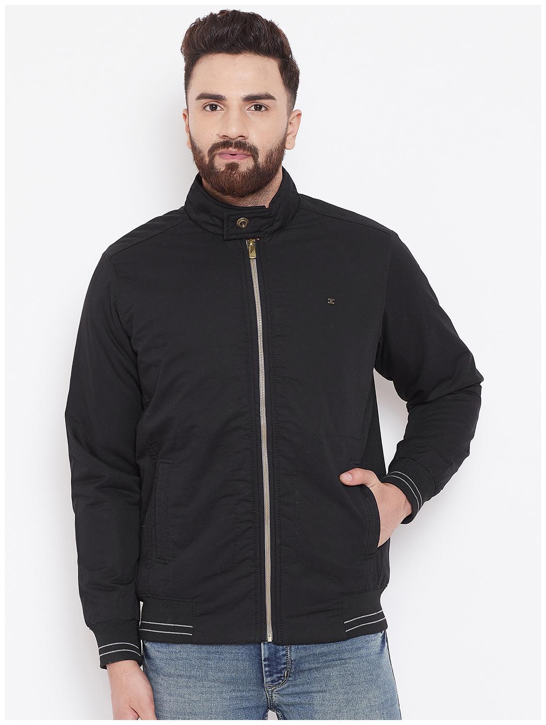 

Duke Nylon Men Black Bomber Jacket