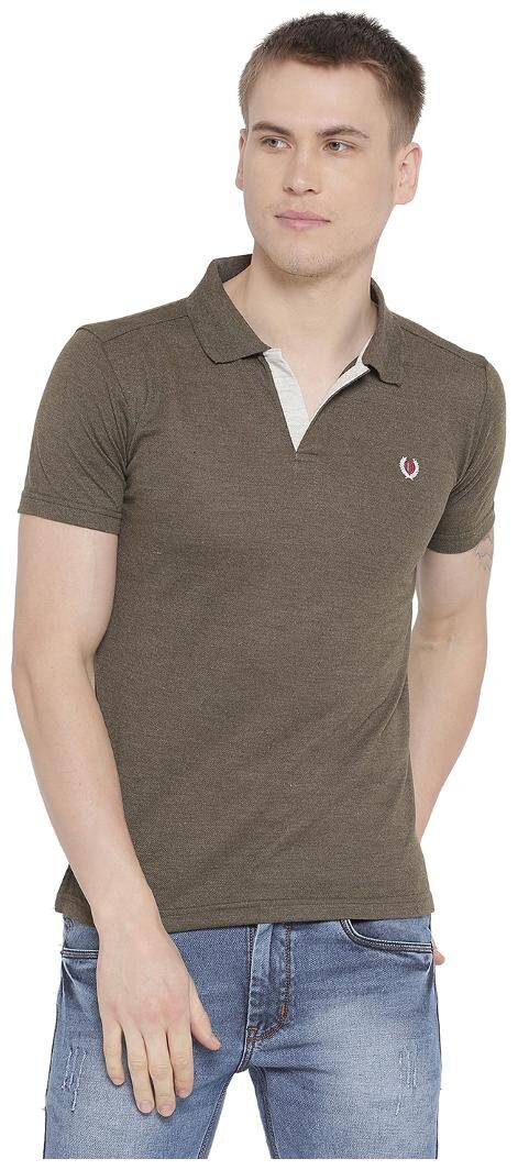

Duke Men Brown Regular fit Cotton Blend Polo collar T-Shirt - Pack Of 1