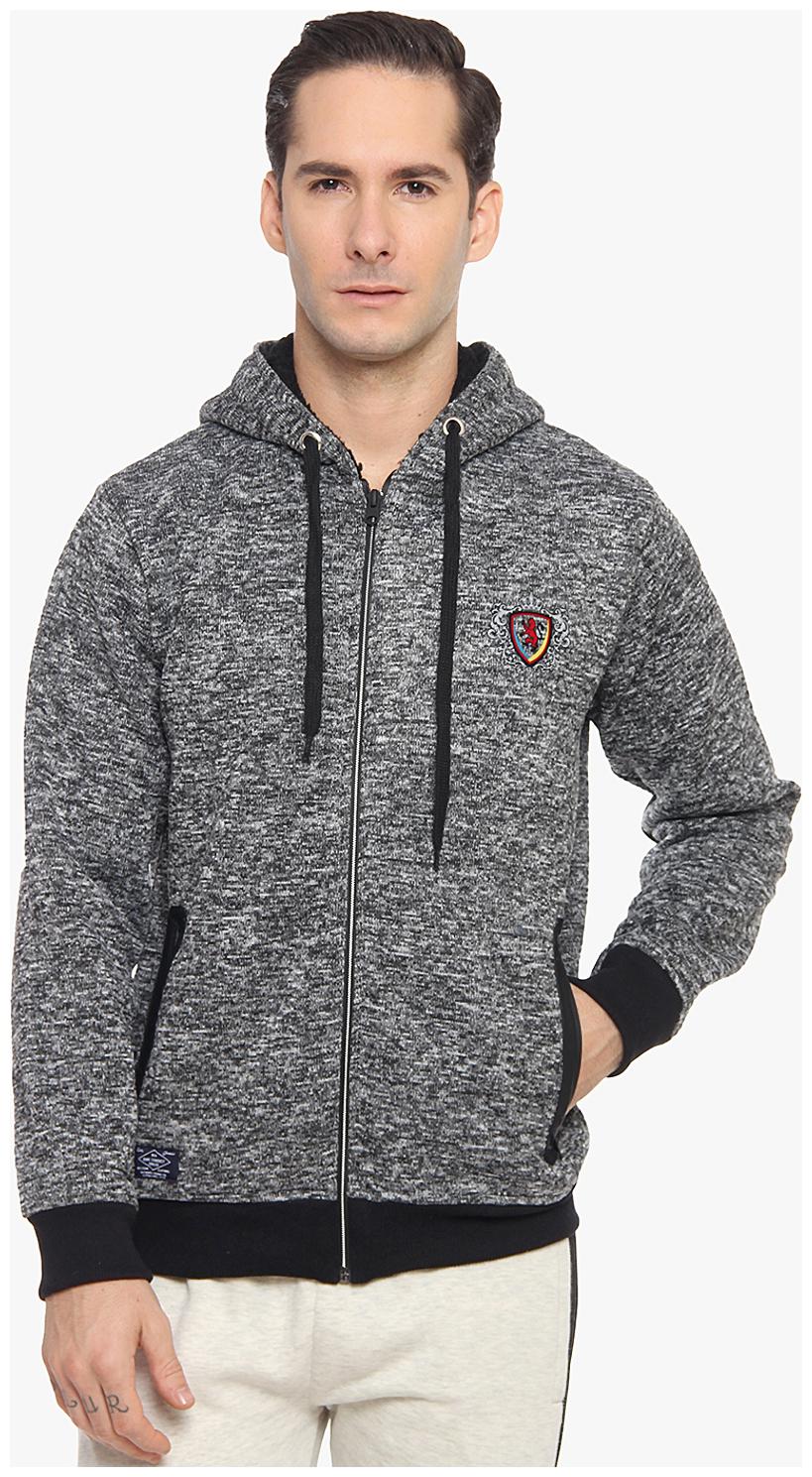 

Duke Men Grey Hooded Hoodie