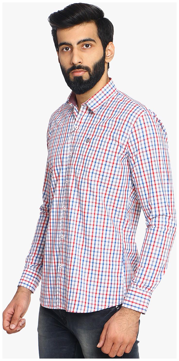 

Duke Men Red Checked Slim Fit Casual Shirt
