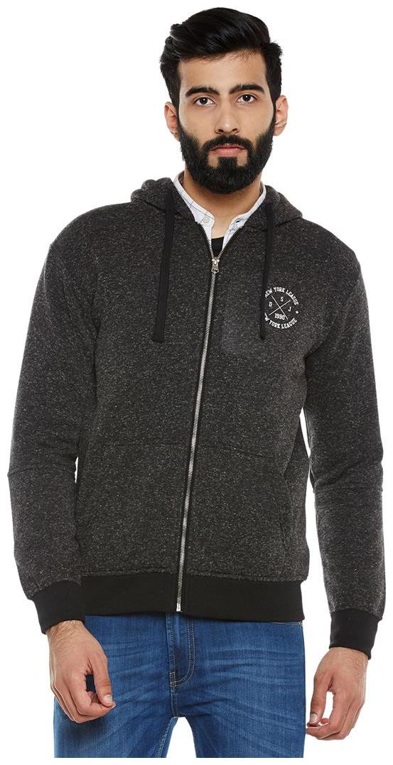 

Duke Men Black Hooded Hoodie