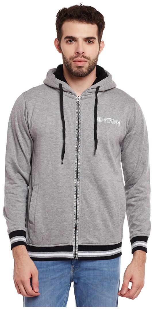 

Duke Men Grey High neck Sweatshirt