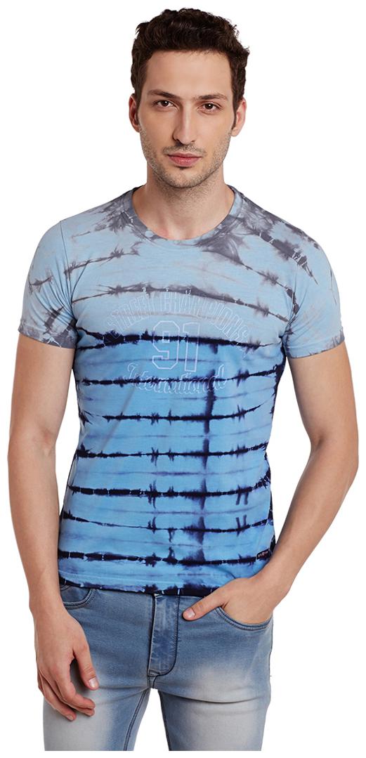 

Duke Men Blue Regular fit Cotton Round neck T-Shirt - Pack Of 1
