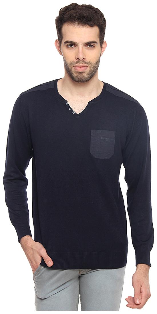 

Duke Men Blue V neck Pullover