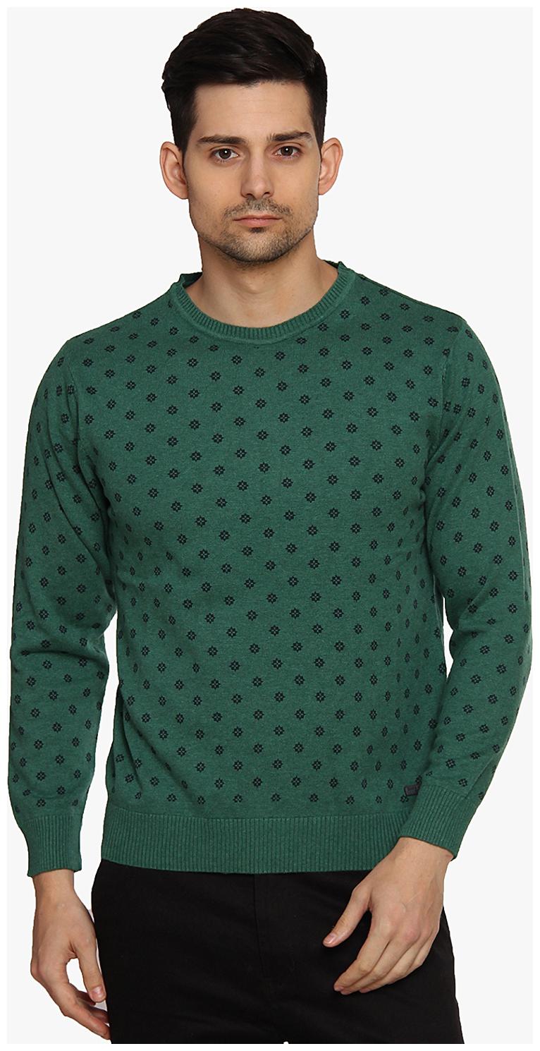 

Duke Men Green Round neck Pullover