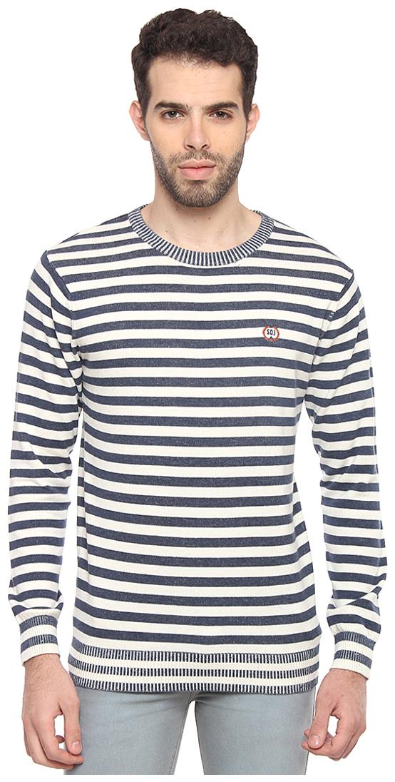 

Duke Men White V neck Pullover