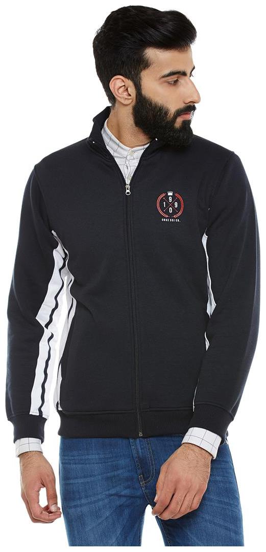 

Duke Men Black High neck Hoodie