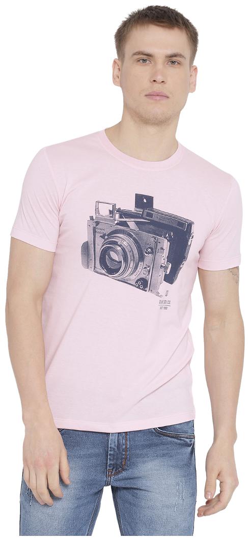 

Duke Men Pink Regular fit Cotton Blend Round neck T-Shirt - Pack Of 1