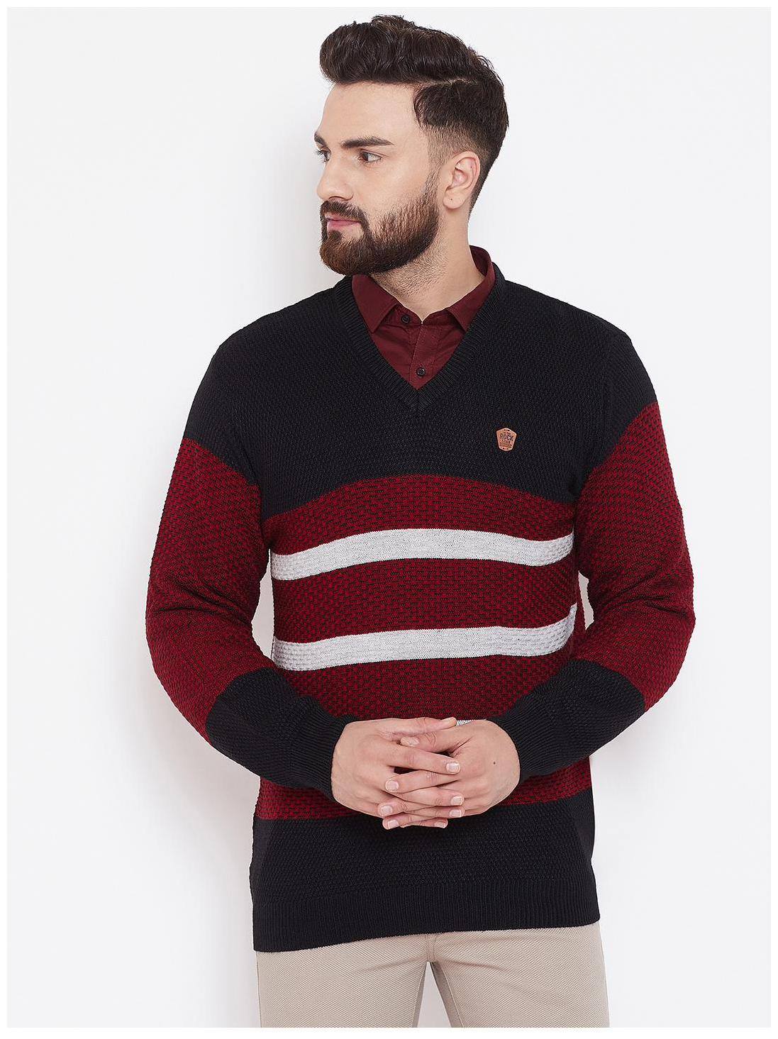 

Duke Wool Blend Men Black Pullover
