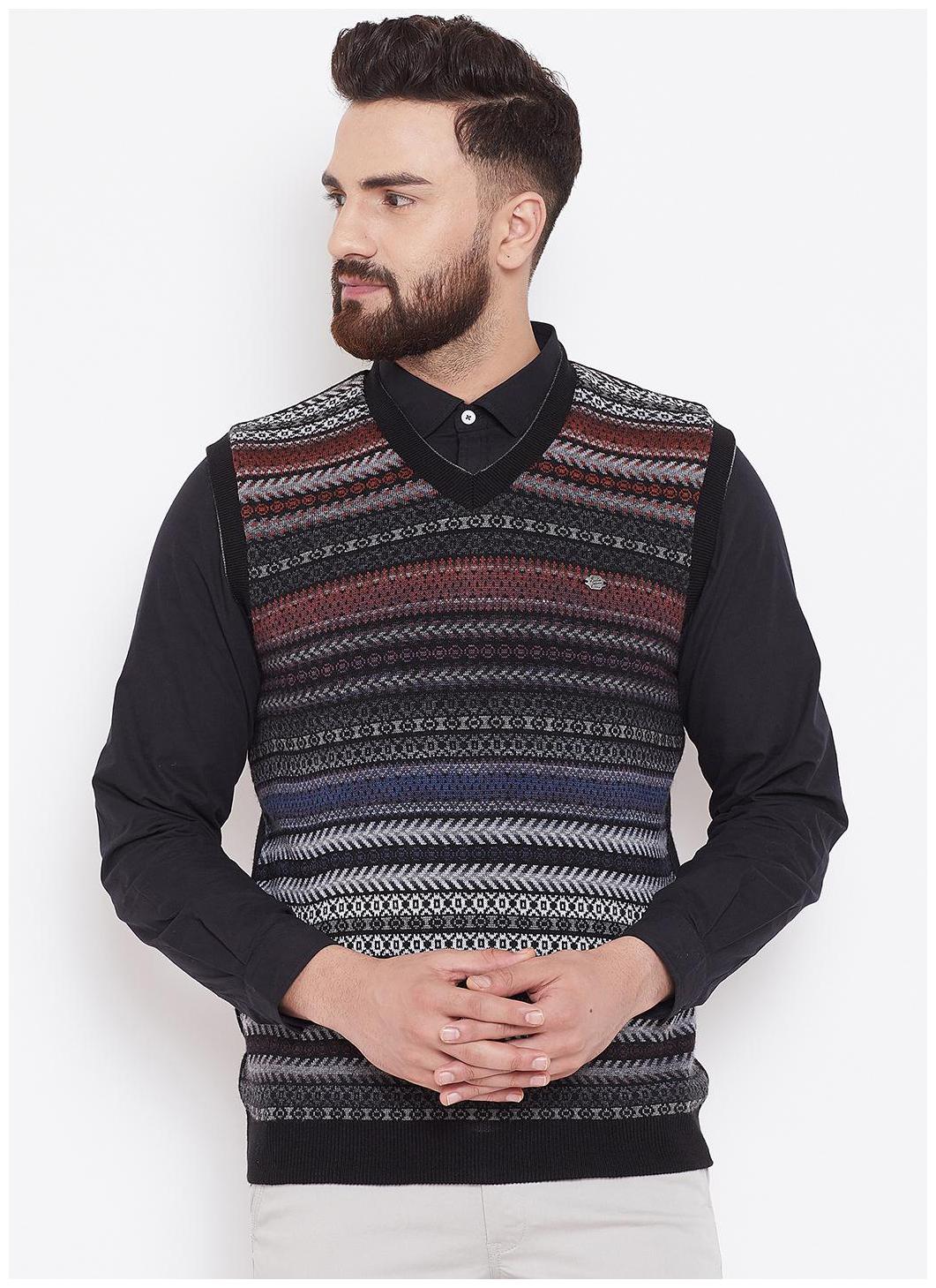 

Duke Wool Blend Men Black Pullover