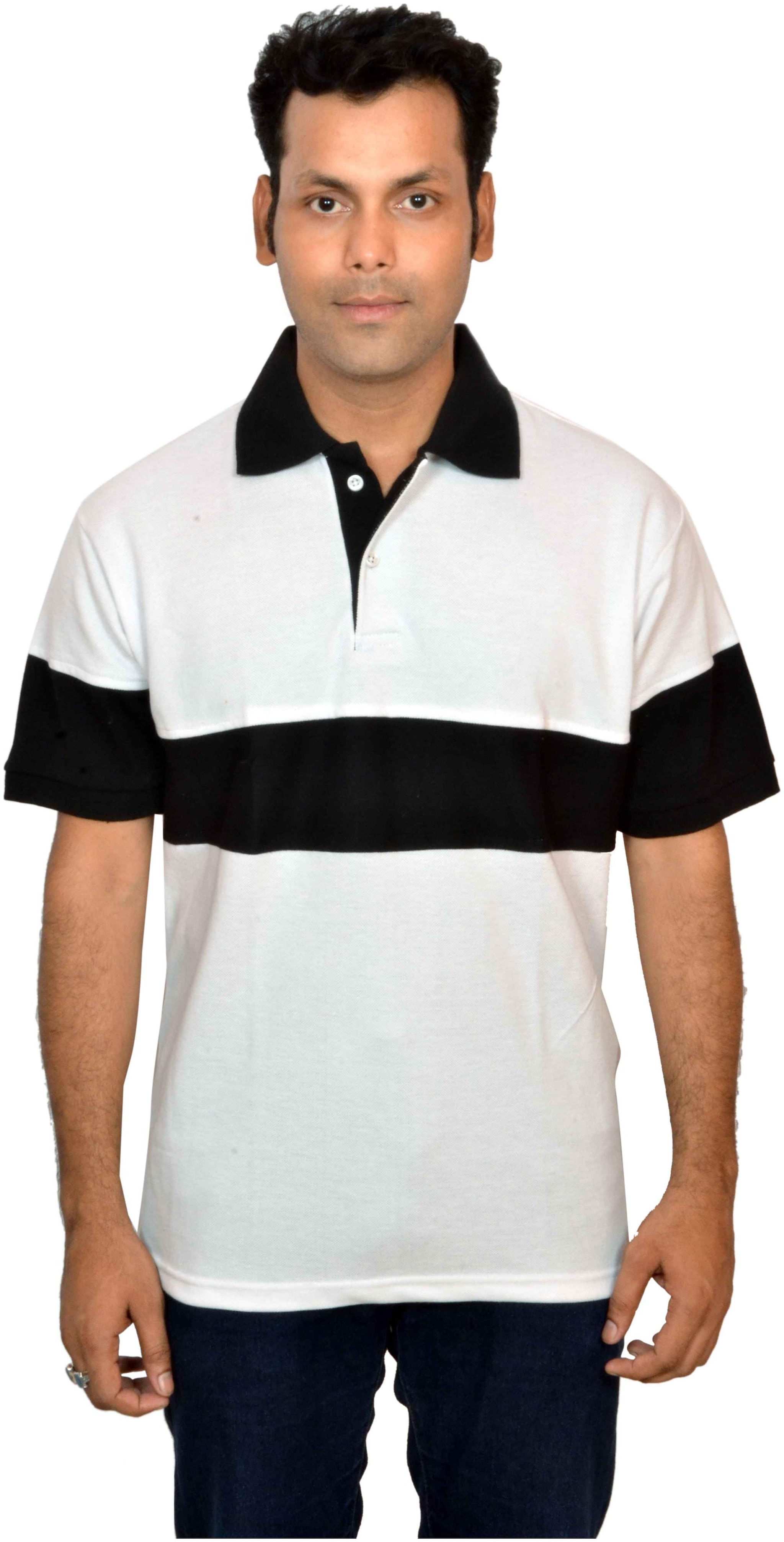 

DYFIAN Solid Men Polo Neck Multicolor T-Shirt
