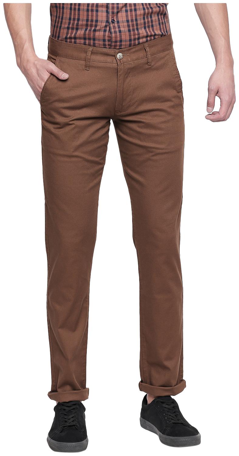 

Easies By Killer Men Brown Solid Slim fit Regular trousers