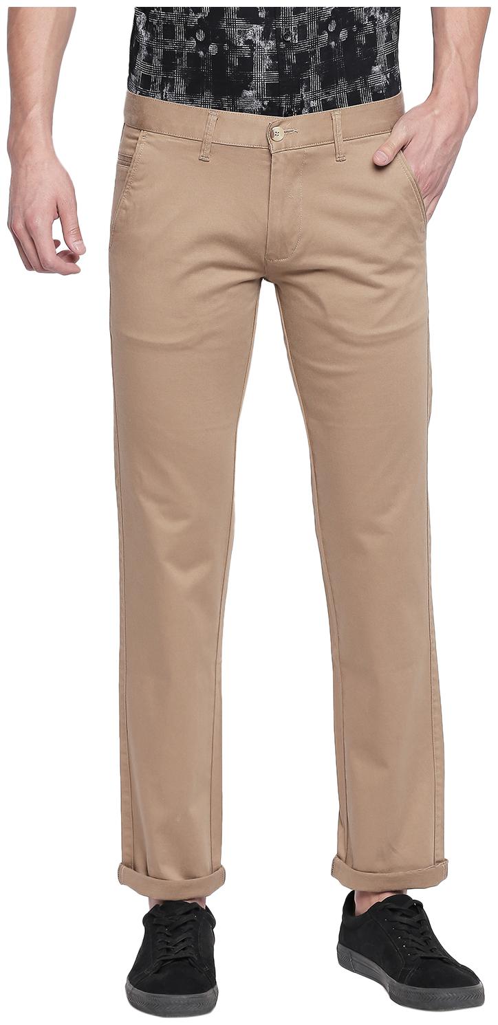 

Easies By Killer Men Beige Solid Slim fit Regular trousers