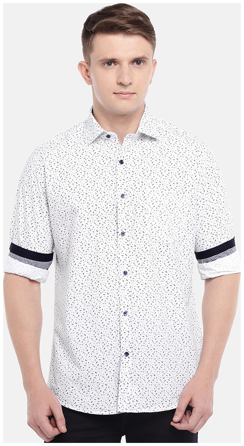 

Easies By Killer Men White Printed Slim Fit Casual Shirt