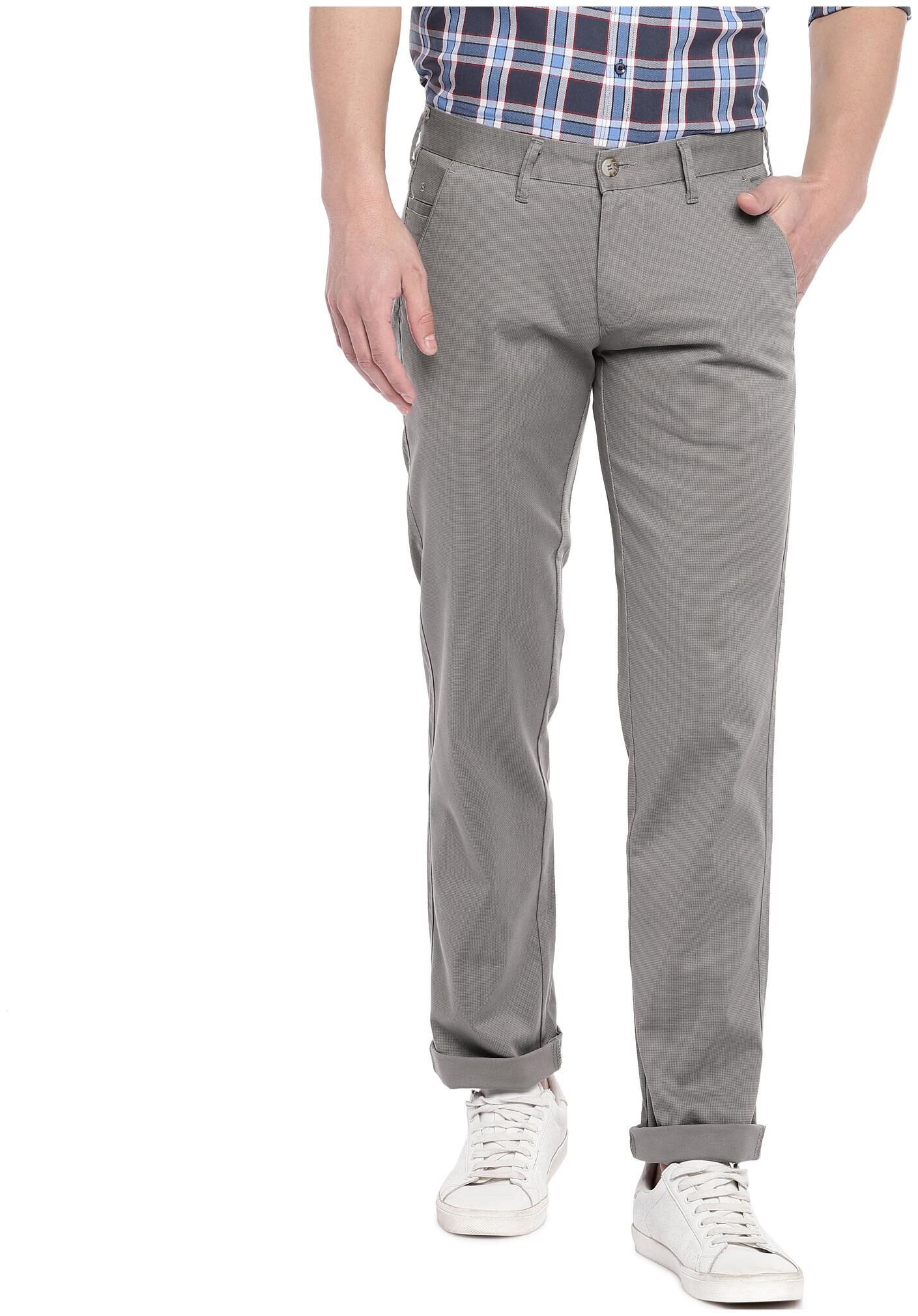 

Easies By Killer Men Grey Solid Slim fit Regular trousers