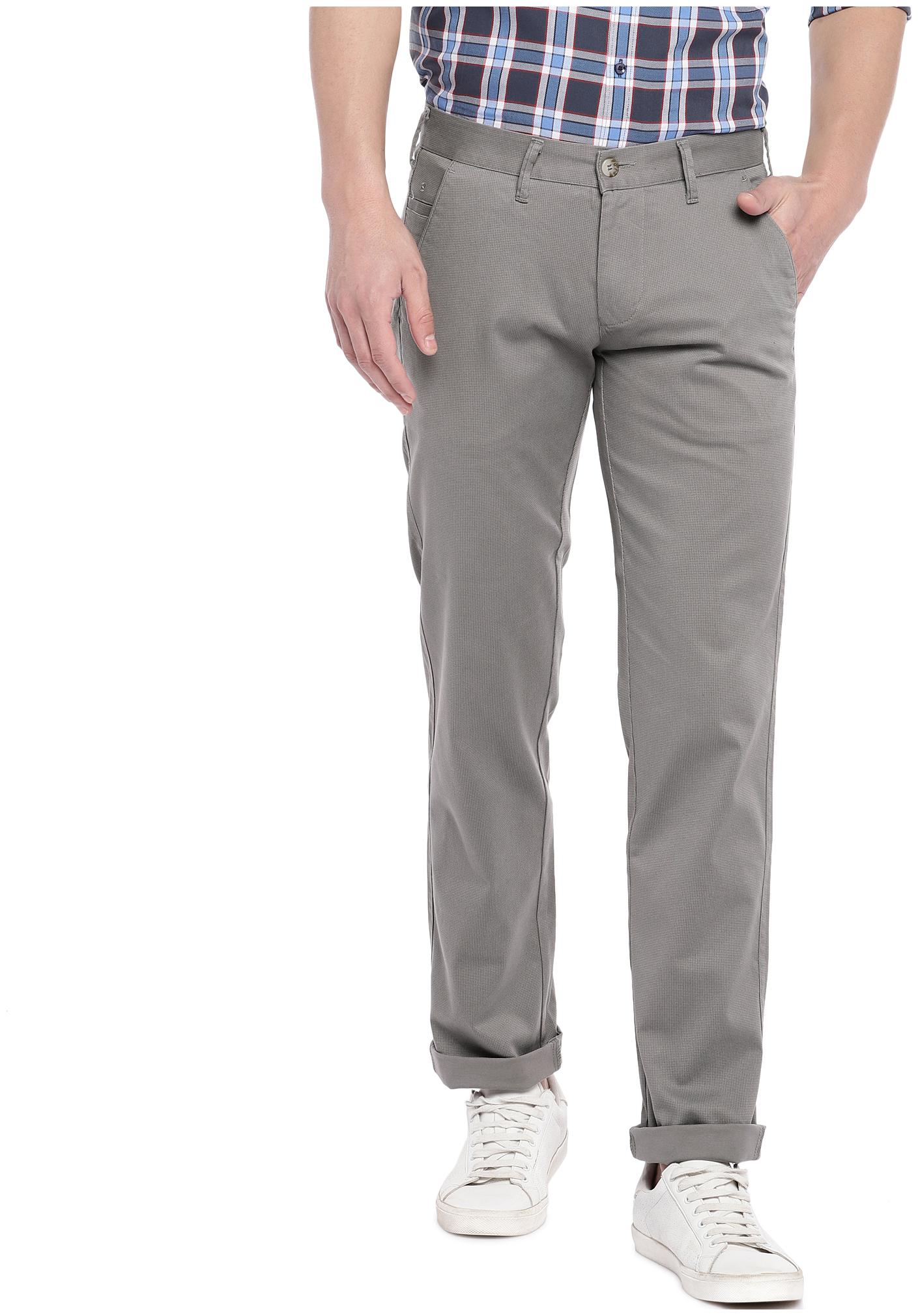 

Easies By Killer Men Grey Solid Slim fit Regular trousers