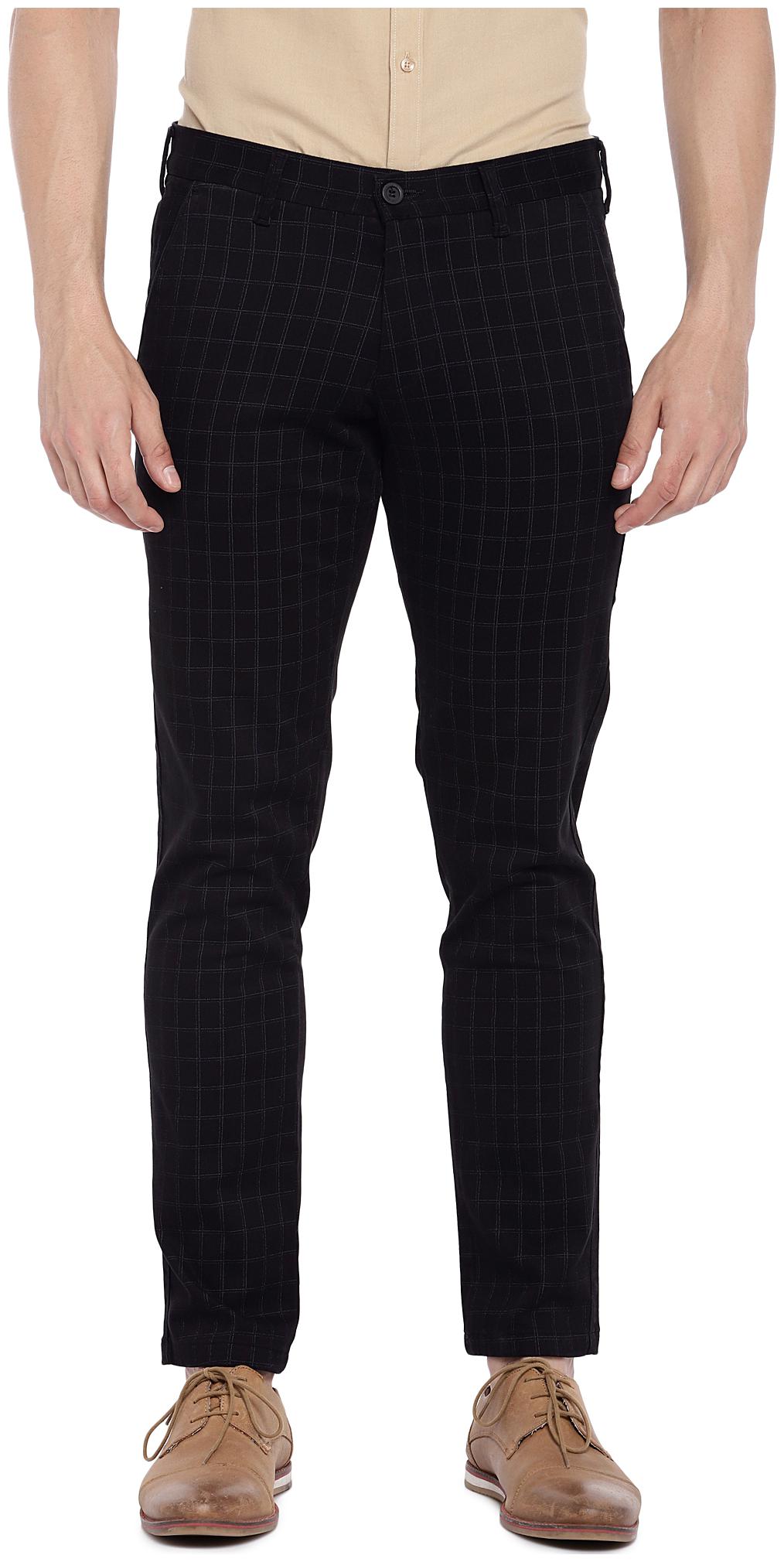 

Easies By Killer Men Black Solid Slim fit Regular trousers