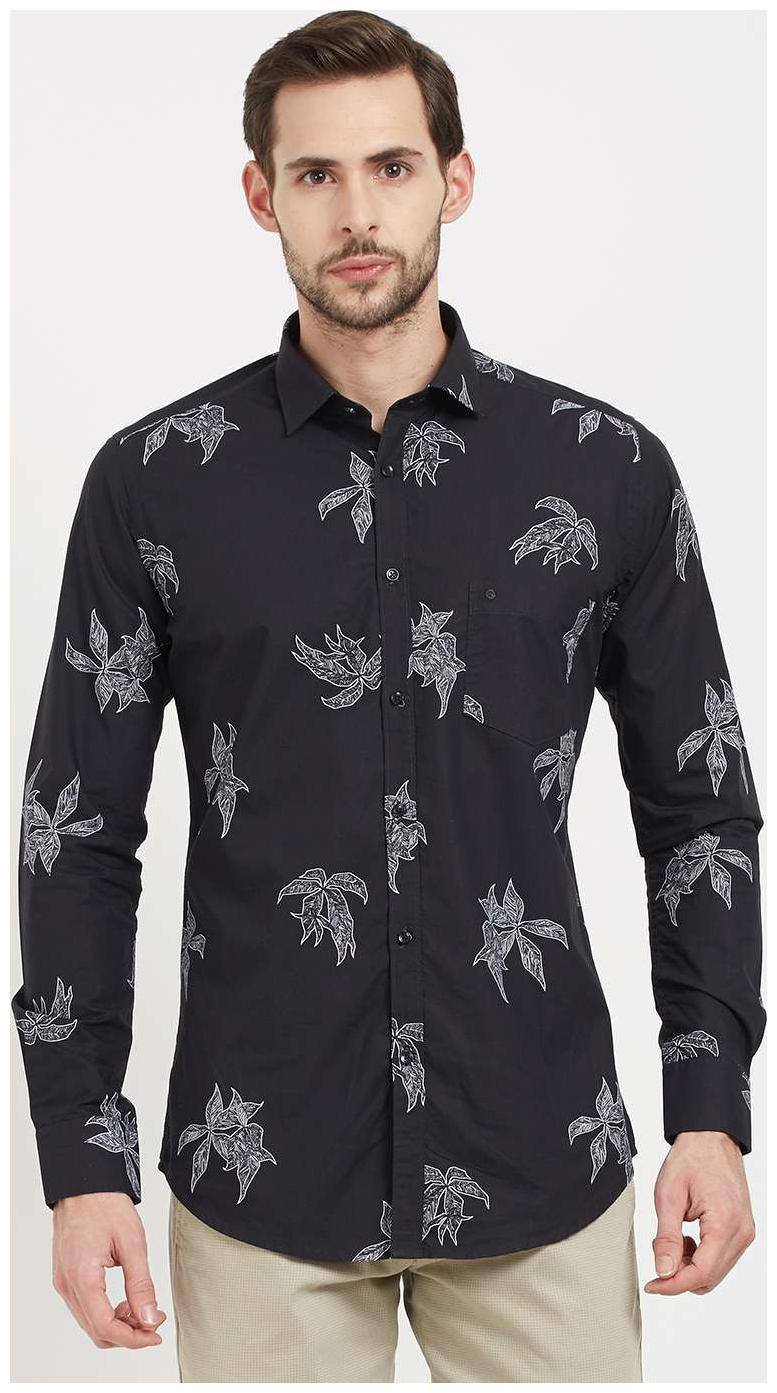 

Easies By Killer Men Black Printed Slim Fit Casual Shirt