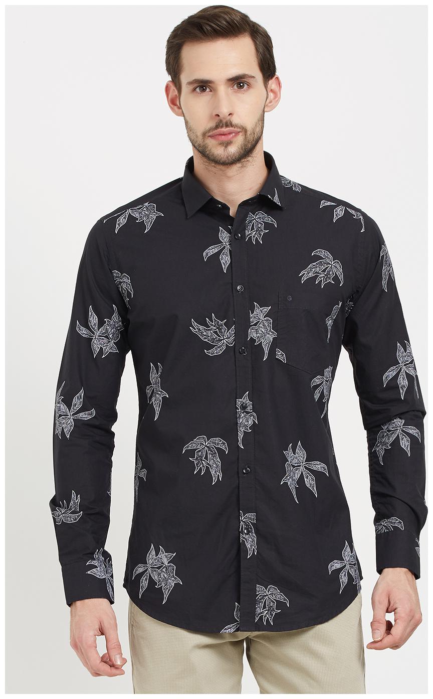 

Easies By Killer Men Black Printed Slim Fit Casual Shirt